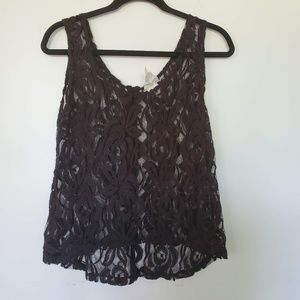 3for$25 lace floral flower tank top